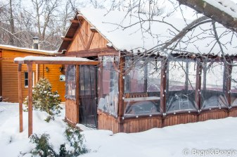 Беседка в зимнем саду национальный парк Самарская Лука Солнечная Поляна